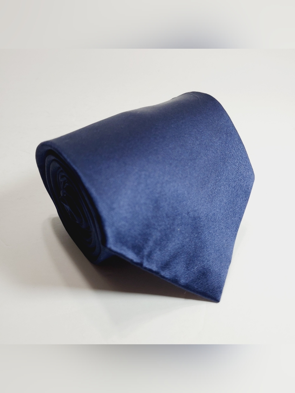 George Solid Blue Pattern Men's Silk Neck Tie 58x3.5"